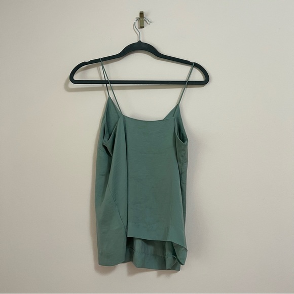 Cute V neck satin camisole in mint green size US 6- H&M - Picture 7 of 9